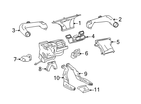2009 Scion xD Ducts Diagram