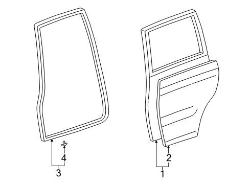 2005 Toyota Land Cruiser Rear Door Diagram