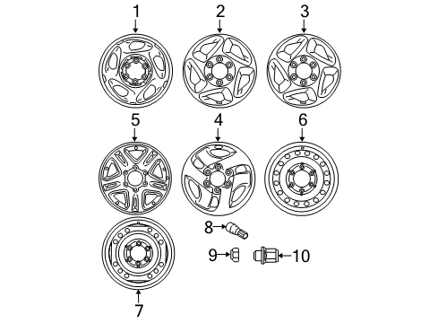 2005 Toyota Sequoia Wheels Diagram