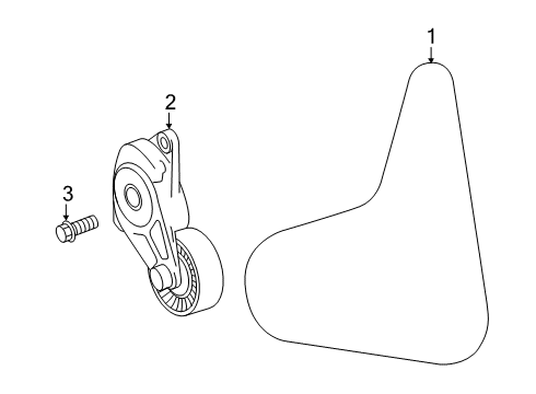 2021 Toyota RAV4 Belts & Pulleys Diagram