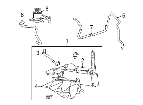 2010 Toyota Highlander Inlet Hose Diagram for G1272-48010