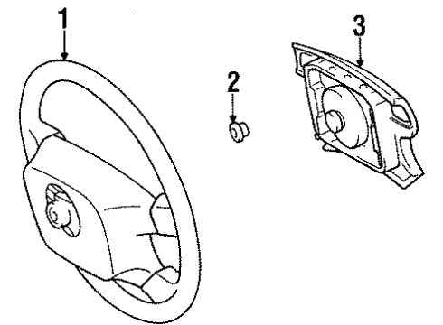 1997 Toyota Paseo Steering Column & Wheel, Steering Gear & Linkage Diagram 4 - Thumbnail
