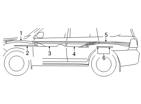 2017 Toyota Land Cruiser Stripe Tape Diagram