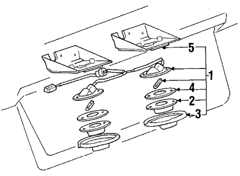 1984 Toyota Corolla License Lamps Diagram 2 - Thumbnail