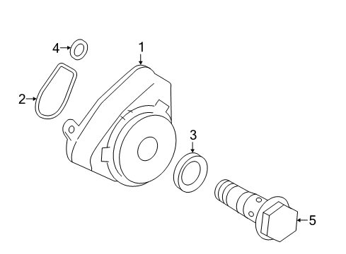 2016 Toyota RAV4 Engine Oil Cooler Diagram