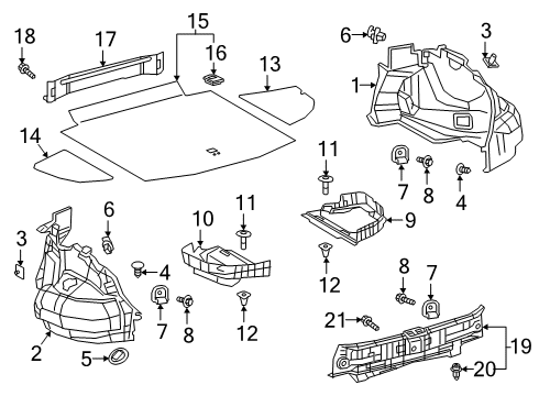 Fastener, Hook Diagram for 90530-18005