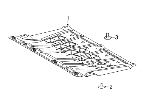 2024 Toyota GR Supra Splash Shields Diagram