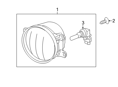 2013 Toyota Camry Chassis Electrical - Fog Lamps Diagram