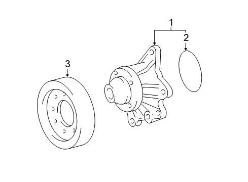 2005 Toyota Matrix Water Pump Diagram 1 - Thumbnail