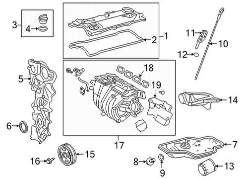 2023 Toyota RAV4 Prime Engine Parts Diagram