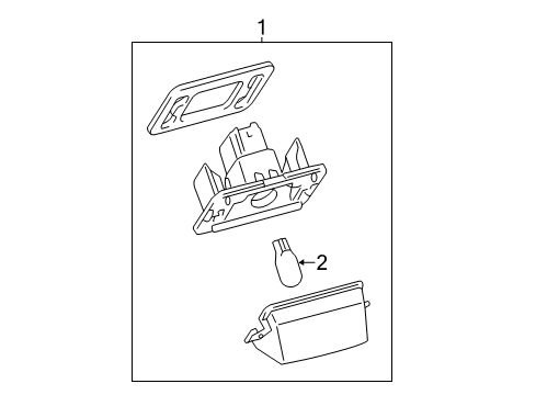 2017 Toyota Highlander License Lamps Diagram