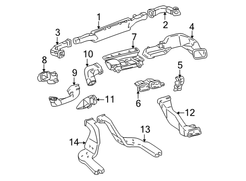 2004 Toyota Avalon Ducts Diagram