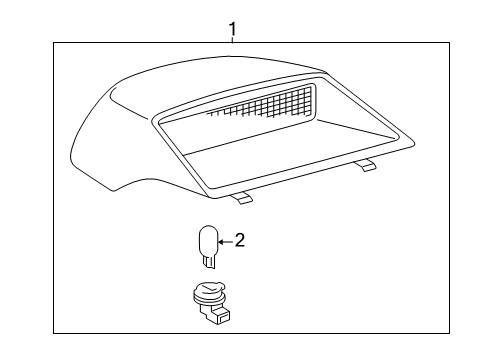 1997 Toyota Camry High Mount Lamps Diagram