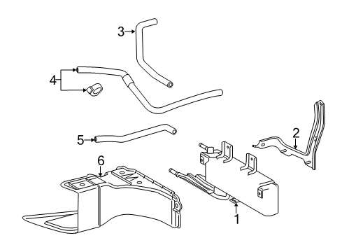 2015 Toyota Highlander Inlet Hose Diagram for 32930-0E050