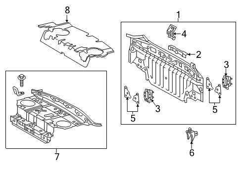 2016 Toyota Camry Rear Body Diagram