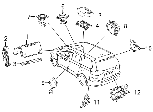 2020 Toyota Sienna Sound System Diagram