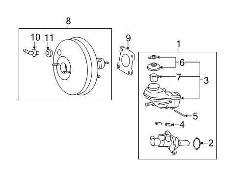 2012 Toyota Matrix Dash Panel Components Diagram