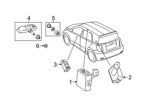2009 Scion xD Tire Pressure Monitoring Diagram
