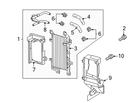 2009 Toyota Land Cruiser Trans Oil Cooler Diagram