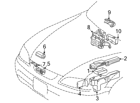 Block Assembly, Instrument Panel Junction, Driver Side Diagram for 82730-06020