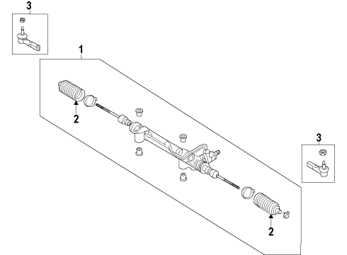 2012 Toyota Prius Plug-In Steering Column & Wheel, Steering Gear & Linkage Diagram 4 - Thumbnail