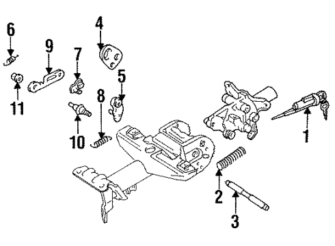 1998 Toyota Celica Housing & Components Diagram