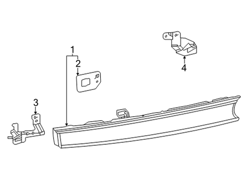 2018 Toyota Mirai Combination Lamps Diagram