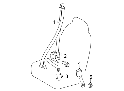 2017 Toyota Yaris Front Seat Belts Diagram