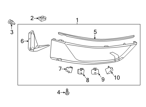 2018 Toyota Corolla iM Spoiler Diagram