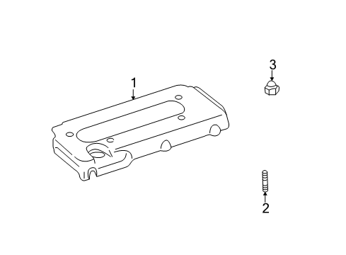 2005 Toyota Highlander Engine Appearance Cover Diagram 1 - Thumbnail