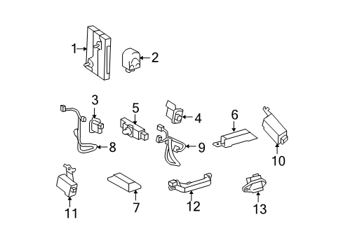 Oscillator, Indoor Electrical Key Diagram for 89992-33030