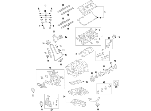 2017 Toyota Camry Engine Parts & Mounts, Timing, Lubrication System Diagram 4 - Thumbnail