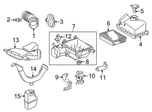 2017 Toyota Avalon Air Intake Diagram
