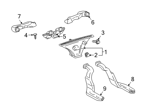 2004 Toyota Echo Ducts Diagram