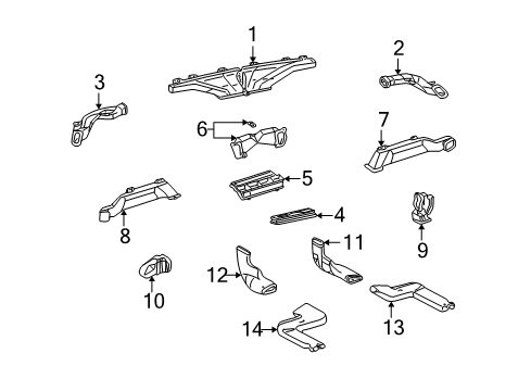 2004 Toyota Highlander Ducts Diagram