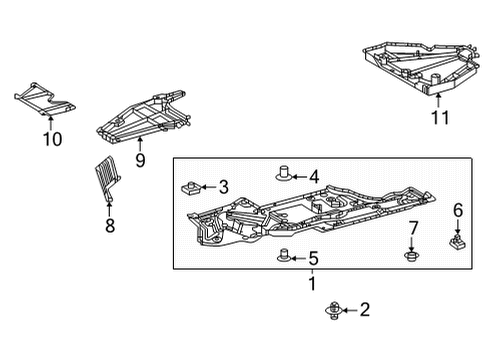 Insulator, Engine Under Cover Heat Diagram for 51468-42020