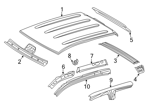 2020 Toyota Tundra Roof & Components Diagram 3 - Thumbnail