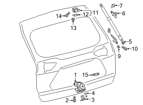 2022 Toyota RAV4 Prime Lock & Hardware Diagram 2 - Thumbnail