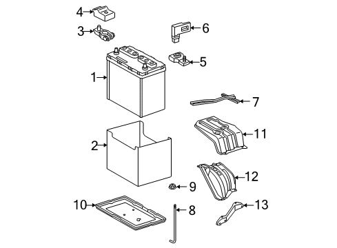 2010 Toyota RAV4 Battery Diagram