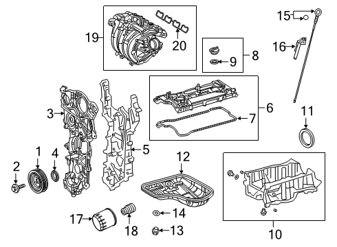 2022 Toyota Corolla Engine Parts & Mounts, Timing, Lubrication System Diagram 3 - Thumbnail
