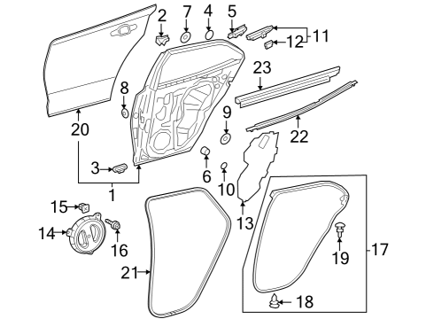 2023 Toyota GR Corolla Door & Components Diagram 2 - Thumbnail