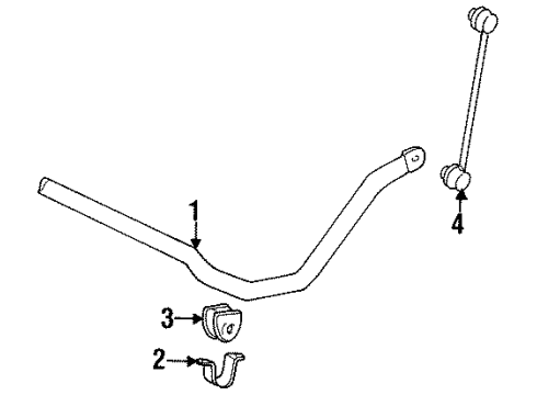 1994 Toyota MR2 Stabilizer Bar & Components - Front Diagram 1 - Thumbnail