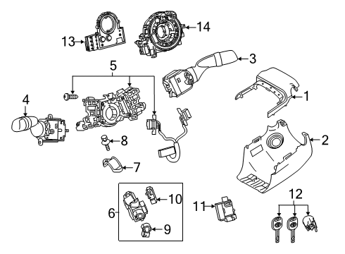 2020 Toyota Camry Position Sensor Diagram for 8924B-06040