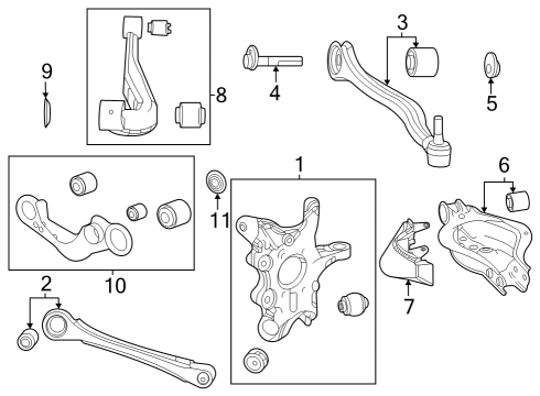 Plate, Rear Suspension Toe Adjust Diagram for 48452-48020