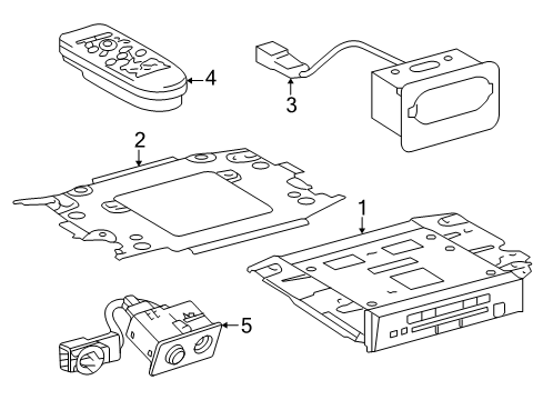 2017 Toyota Sequoia Entertainment System Components Diagram