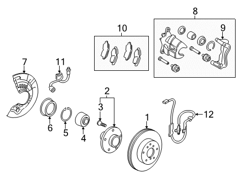 2017 Toyota Avalon Front Brakes Diagram