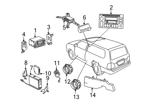 2005 Toyota Land Cruiser Sound System Diagram