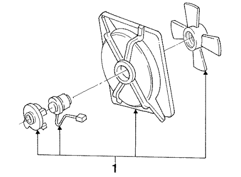 1994 Toyota Camry Cooling System, Radiator, Water Pump, Cooling Fan Diagram 3 - Thumbnail