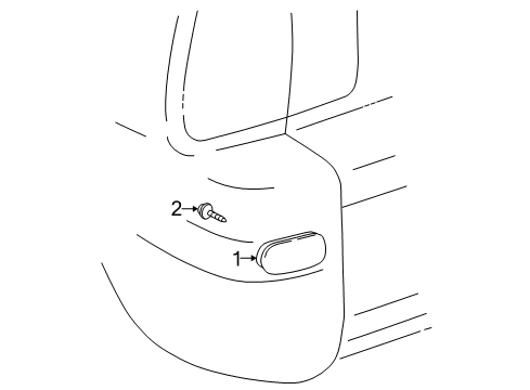 2000 Toyota RAV4 Rear Reflector Diagram
