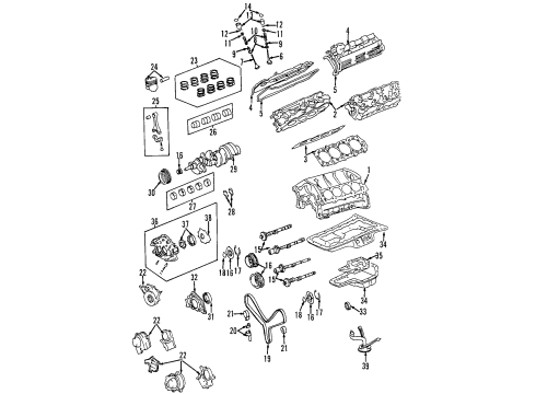 2001 Toyota Sequoia Engine Parts & Mounts, Timing, Lubrication System Diagram 2 - Thumbnail